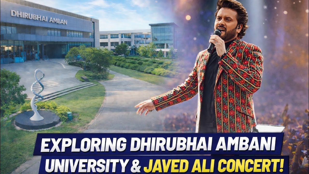 Aaj Gandhinagar ke Dhirubhai ambani uni me Javed ali ka concert attend kiya😍😍