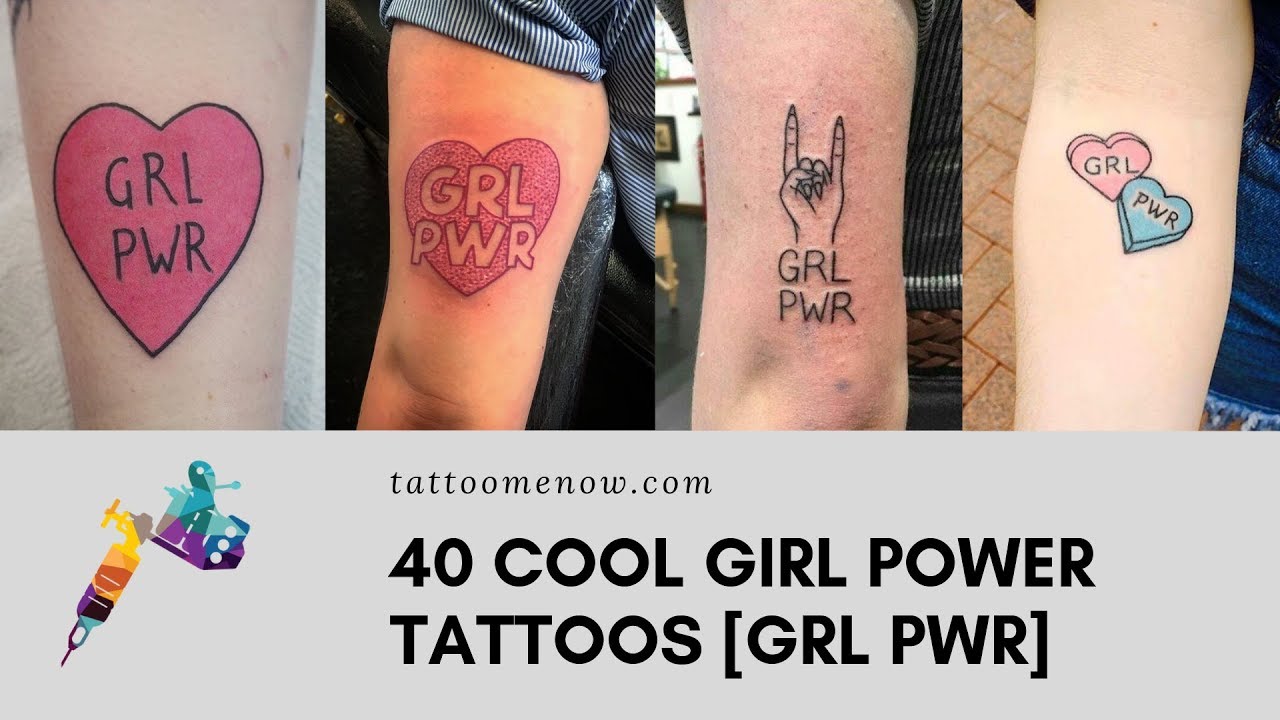 Buy GRL PWR Temporary Tattoo   Girl Power Tattoo  Typography Online in  India  Etsy