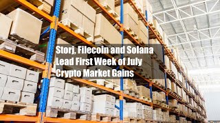 Storj, Filecoin and Solana Lead First Week of July Crypto Market Gains