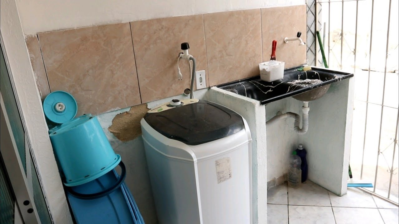 transformei essa lavanderia veja como ficou😱 + truques de organização DIY decor projects