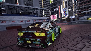 180sx Drifting on shibuya grid - Assetto Corsa