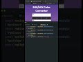 RGB/Hex Color Converter