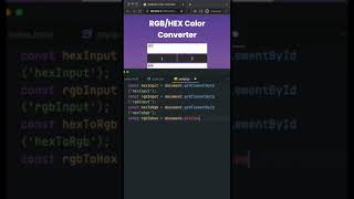 RGB/Hex Color Converter