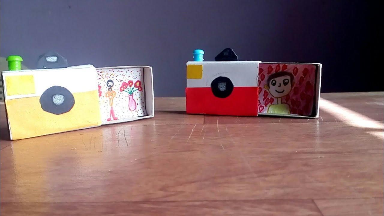 How to make camera with match box - YouTube
