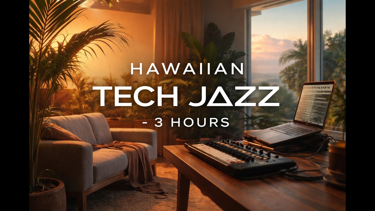 Hawaiian Tech Jazz Mix 🌴 Floating Paradise | 3 Hour Journey（浮遊する楽園）
