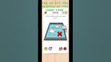 Level 503// Which animal would you save first? brain test #easybrain #puzzlesolving #quizmaster