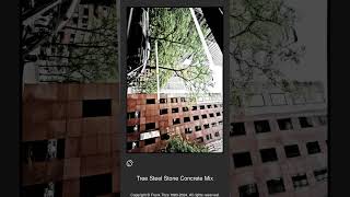 010065 - Tree Steel Stone Concrete Mix