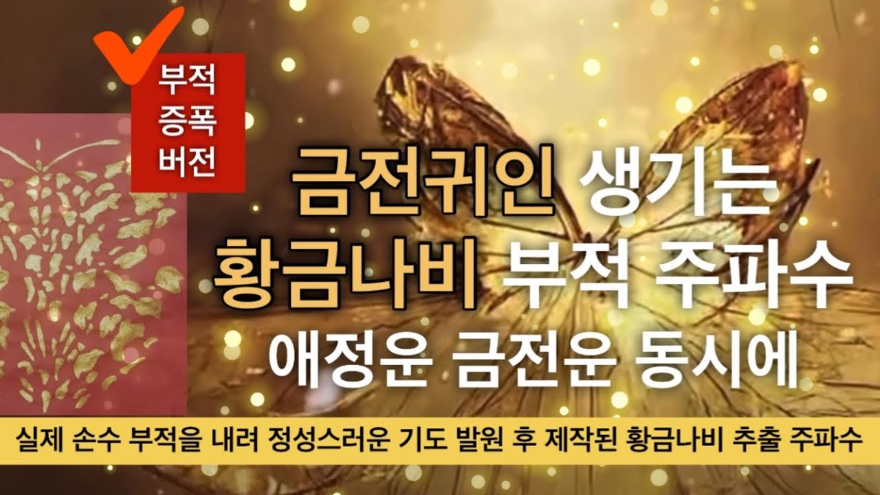 🦋🌈금전귀인 생기는 황금나비 주파수 | 조력자 지원자 | 금전문제 해결 빚독촉 채무 급한돈 해결 | 소원성취