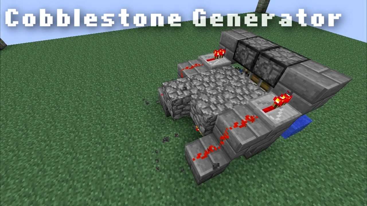 Minecraft: Fastest Cobblestone Generator 1.6 & ALL VERSIONS