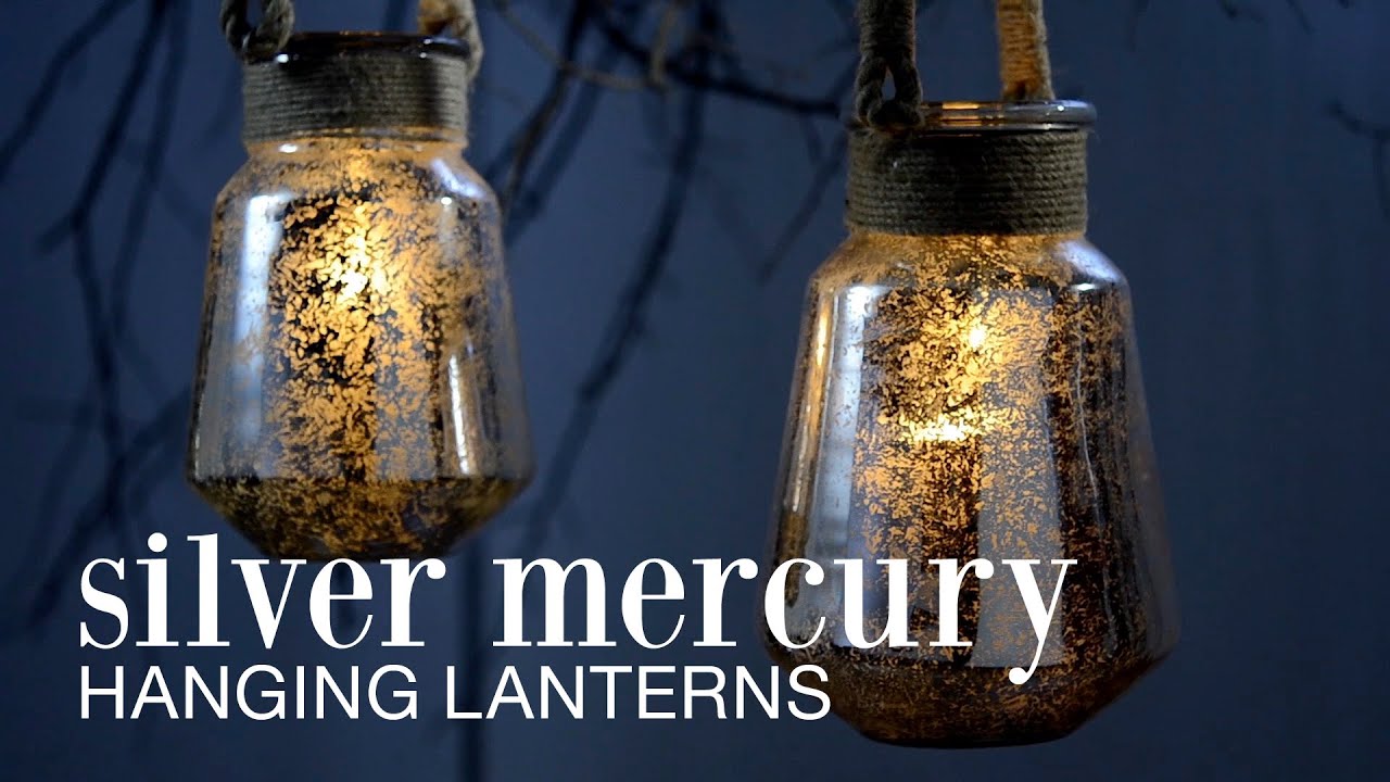 Silver Mercury Hanging Lanterns