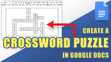 [TUTORIAL] Create a Printable CROSSWORD PUZZLE in Google Docs (Easy!)