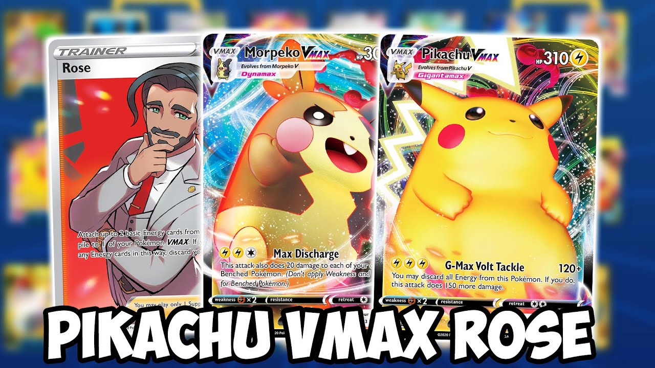 Pikachu vmax dynamax  Cool pokemon cards, Pokemon cards legendary