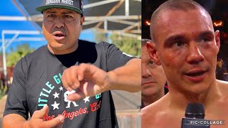 ROBERT GARCIA HEATED REACTION OVER TIM TSZYU VS FUNDORA CUT 