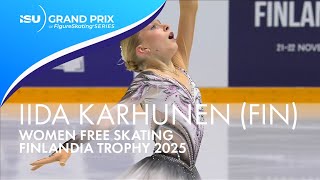 Download Lagu Iida KARHUNEN (FIN) | Women Free Skating | Finlandia Trophy 2025 | #GPFigure MP3