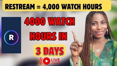 The NEWEST & FASTEST way to get 4000 watch hours! Do This Now!!!