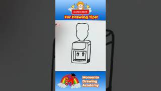 How To Draw Water Dispenser For Beginner Guide Easy To Follow #SimpleDrawing #DrawingTutorial