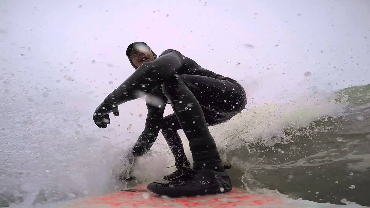 winter surfing cape cod YouTube