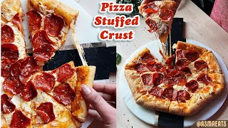 بيتزا محشية الأطراف ( ستافت كراست ) بطريقة المطاعم الأصلية .. Stuffed Crust Pizza
