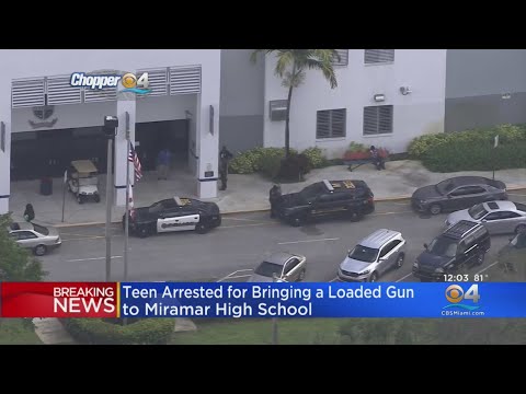 Teen In Custody For Bringing Loaded Gun To Miramar High School, Police Confirm