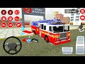 Truck pemadam panjang padamkan api kota  mobil balap truck simulator android gameplay