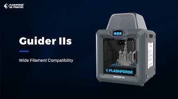 Flashforge Guider IIs Supports Industrial-grade Materiales ASA, PA, PA-CF, TPU.