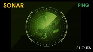 Submarine Sonar Ping – 2 Hour Loop │ Analog Radar Signal for Focus