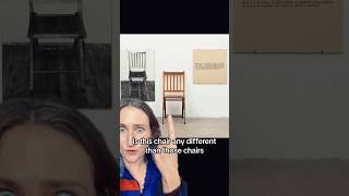Which chair is a chair? One and Three Chairs by Joseph Kosuth #conceptualart #josephkosuth