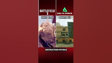 BATTLEFIELD 6 VS DELTA FORCE COMPARISON | DESTRUCTION PHYSICS TEST 1 #battlefield6 #deltaforce