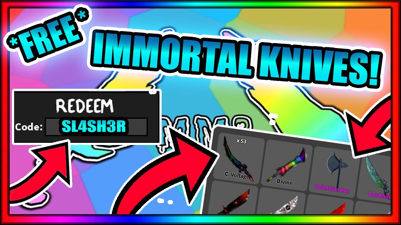 How To Get Free Immortal Knives In Murder Mystery 3 Youtube - roblox mm3 crafting