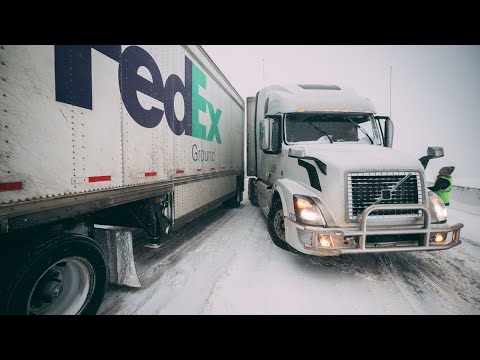 WHITEOUT! Trucking Through A Blizzard In The Colorado Rockies! Pt. 1