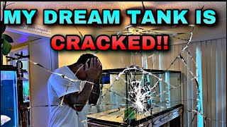 MY DREAM TANK CRACKED!! **225 GALLON SALTWATER PREDATOR TANK**