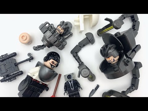 Lego Skibidi Toilet - Detainer Astro Toilet | Assailant Astro Toilet Minifigures