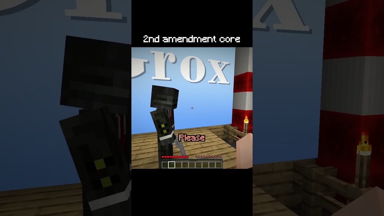 Guns in minecraft make for some... interesting... content #minecraftmemes