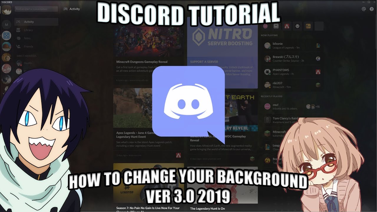New 2019 How To Change Your Discord Background Ver 3 0 Tutorial Youtube