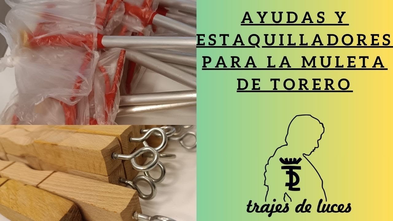 Ayudas y estaquilladores para la muleta de torero ✅✅ #muletadetorero #ayudasdealumino #estaquillador