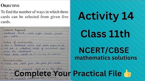 Maths Lab Activity 14 Class 11 // Maths Practical// Class 11 Maths Activity Solution// CBSE board