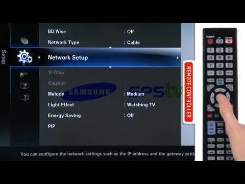 How to Set Up a Wired Connection with Samsung LED TV