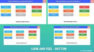 Material Design Look And Feel Version 2- Java Netbeans | Button