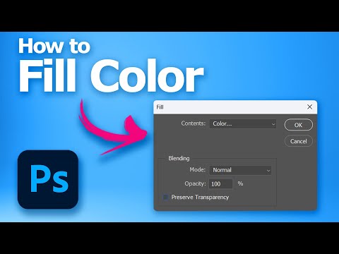 How to fill color in Photoshop