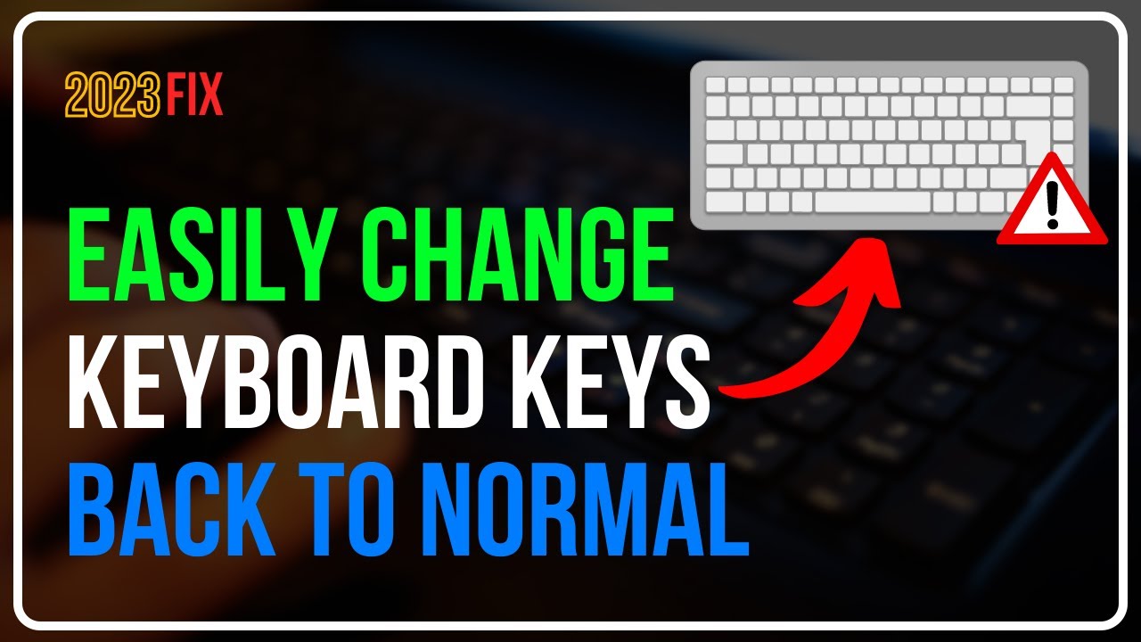 change keyboard keys function