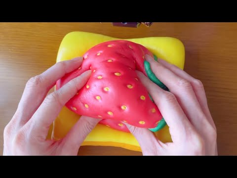 【ASMR】スクイーズのペタペタした音が心地良い（BLOOM）Squeeze sounds for sleep 【音フェチ】