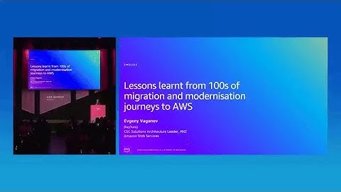 AWS Summit Sydney 2025: Lessons from migration and modernisation journey