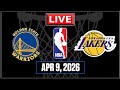 NBA Live! LAKERS vs WARRIORS | Los Angeles vs Golden State | APR 9 2026 | NBA 2K26