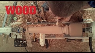 Turning wood spindles is a basic woodturning skill that you can use to add features to table legs or kitchen islands. In this video, you