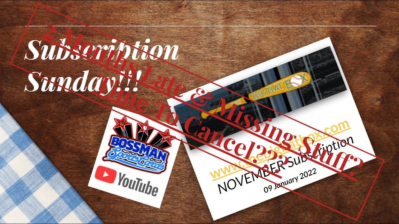 LAST CHANCE!!! SHOULD I CANCEL? Subscription Box baseball fyp question 