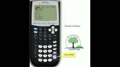 TI83 or 84 decimal to fraction video