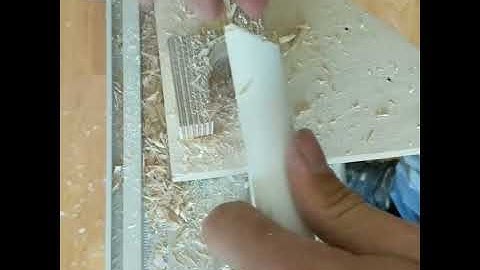 coping quarter round with a drill bit. insanely easy way to cope quarter round.