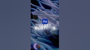 Glass morphism effect in Ae #aftereffects #premierepro #glassmorphism #videoediting