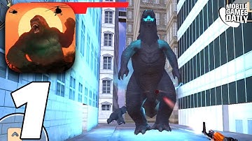 GODZILLA KONG CITY DESTRUCTION - Gameplay Trailer (iOS, Android)