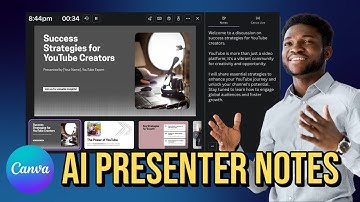 CANVA AI Now Writes Your Presenter Notes FOR You!